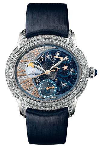 Review Audemars Piguet Millenary Starlit Sky 77316BC.ZZ.D007SU.01 watch replica